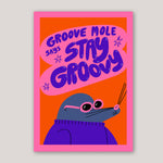 Florence Poppy Dennis  | Groovy Mole A3 Print