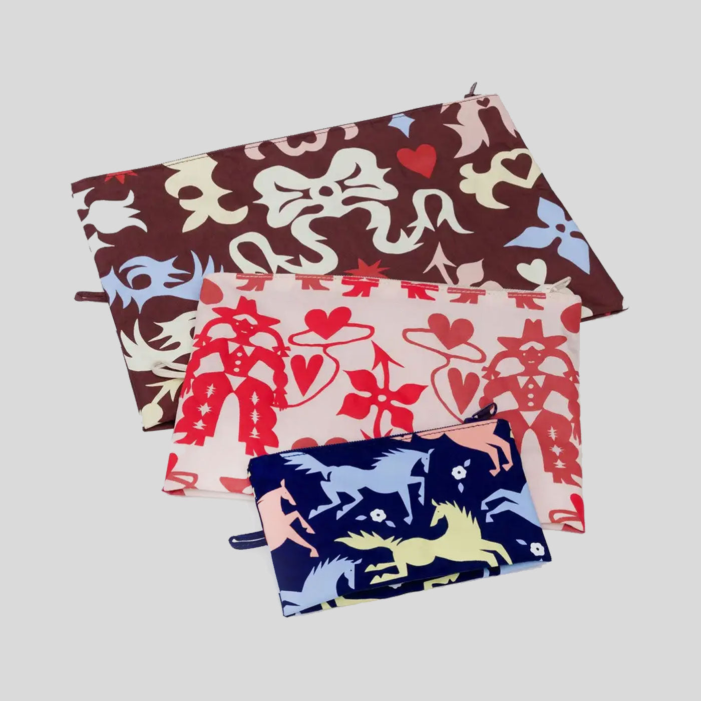 Baggu Go Pouch Set | Western Cut Outs