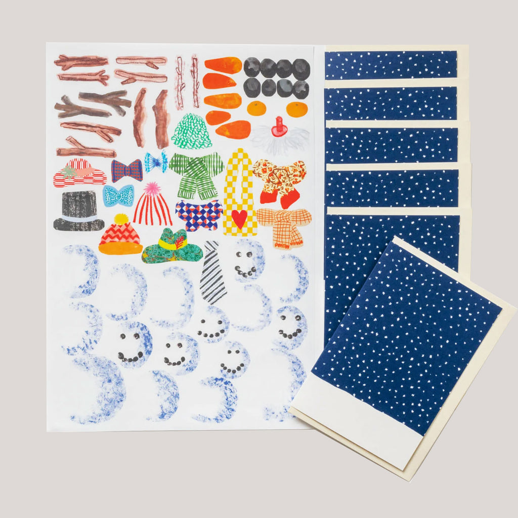 Hadley Paper Goods |'Make Your Own Christmas Cards' Snowman Set