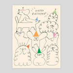 Odile Ferraille For Wrap | Happy Birthday Animal Stack Card