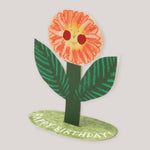 Hadley Paper Goods | Happy Birthday Flower Stand-Up Card