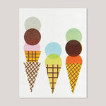 Scout Editions | Ice Cream Riso Card.