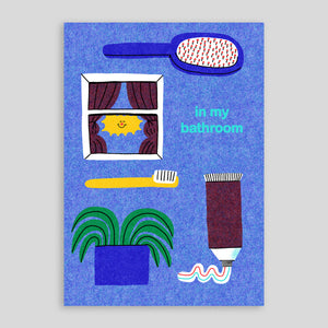 Florence Poppy Dennis  | In My Bathroom A4 Print
