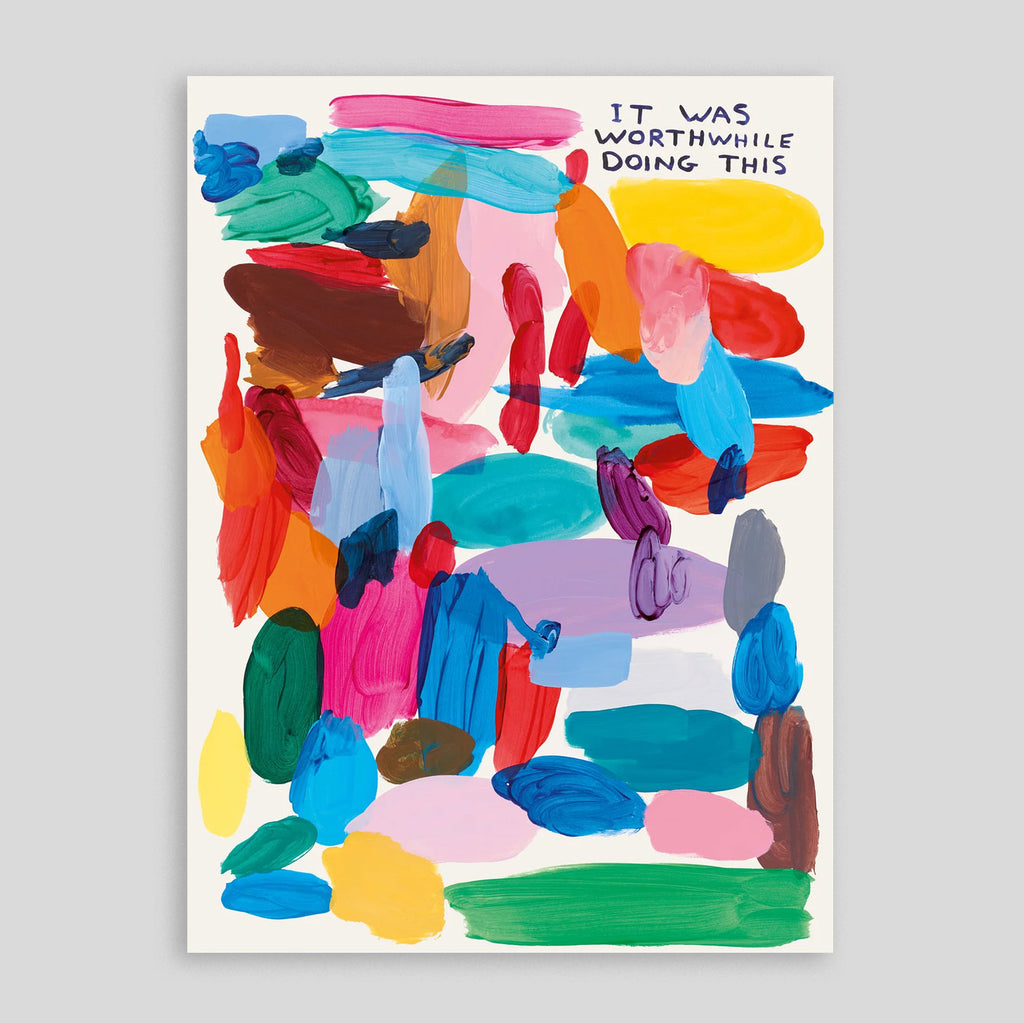 It was Worthwhile Doing This | David Shrigley Poster