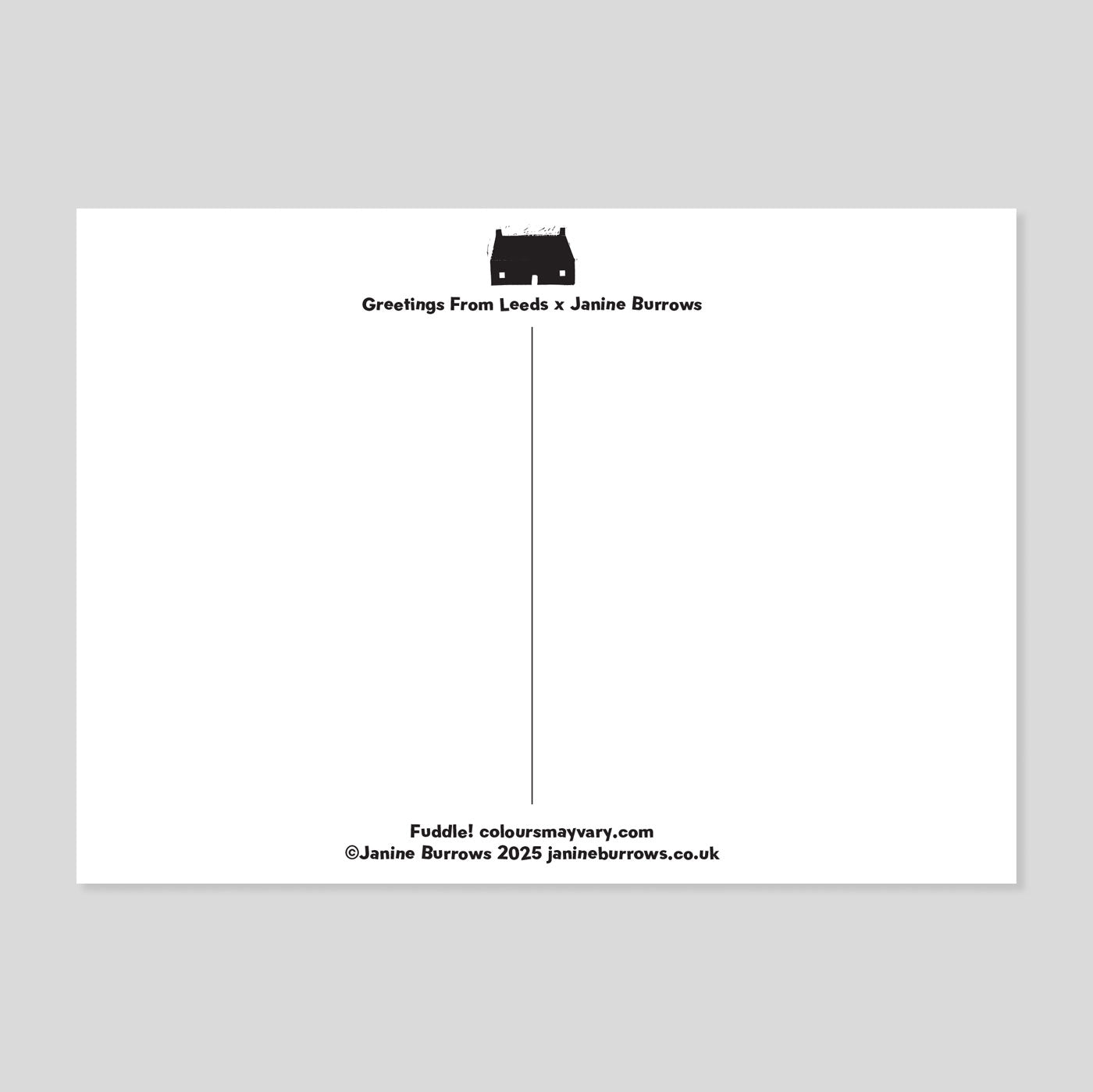 Janine Burrows | Greetings From Leeds x Fuddle Postcards