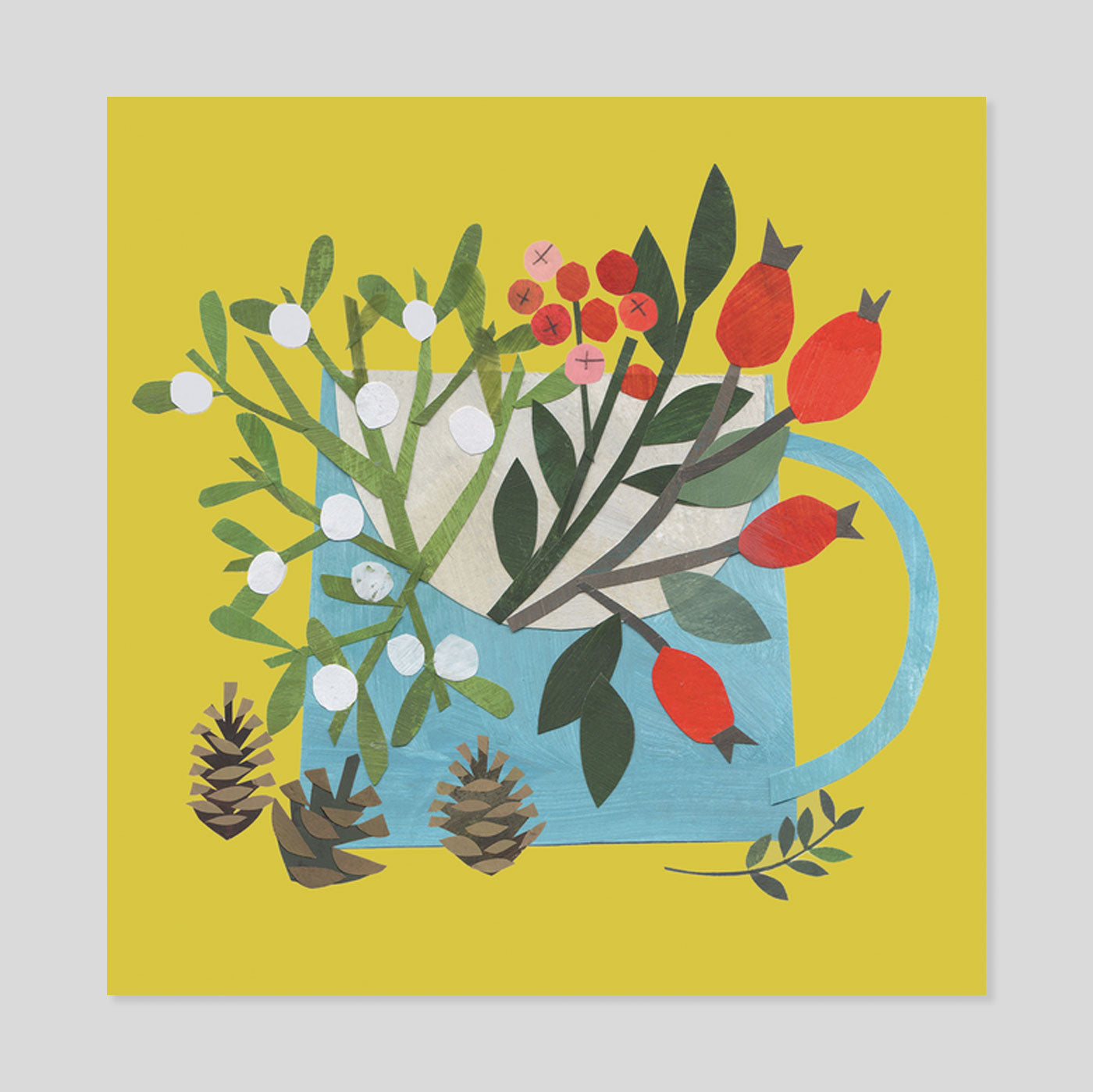 Clover Robin | Jug of Festive Foliage Card