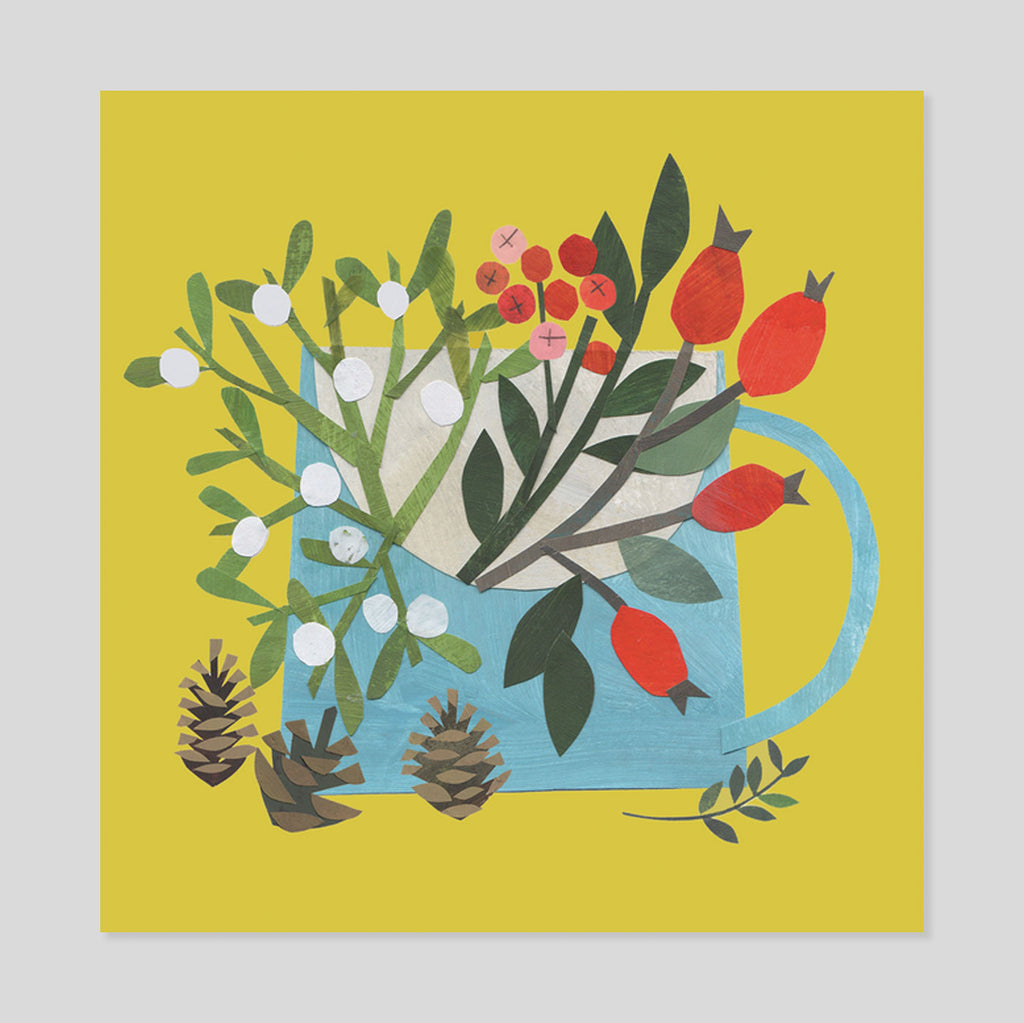 Clover Robin | Jug of Festive Foliage Card
