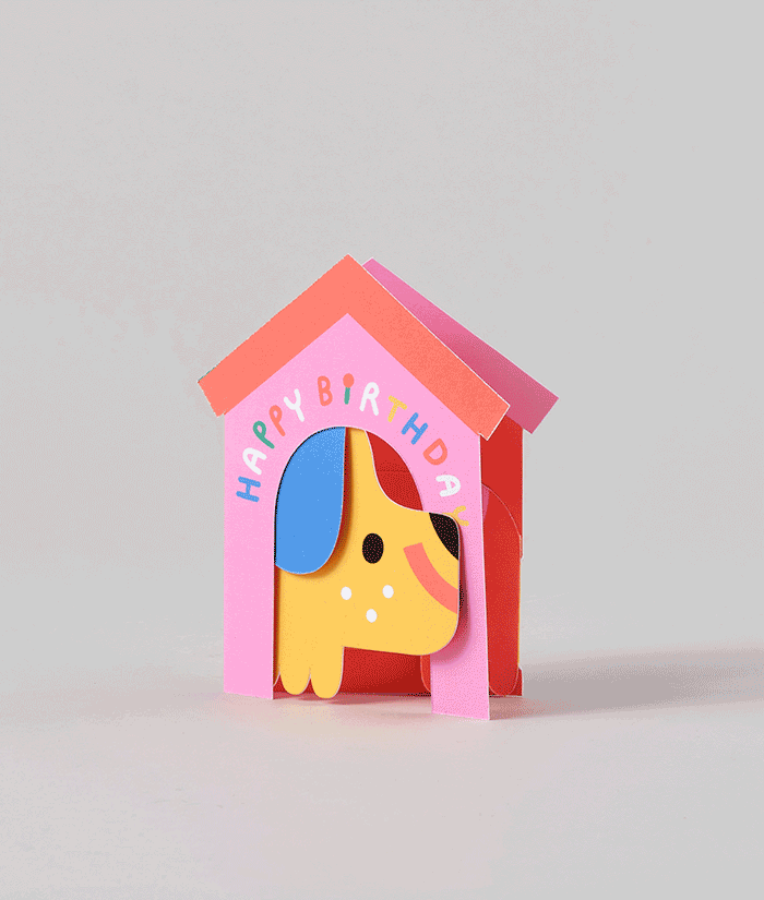 Susie Hammer | Dog In House Fold Out Card
