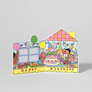 Momoe Narazaki  for Wrap | 'Birthday House Party' Card