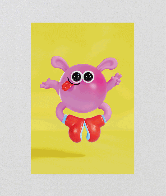 Eva Cremers | Pinky Kids Sticker Card