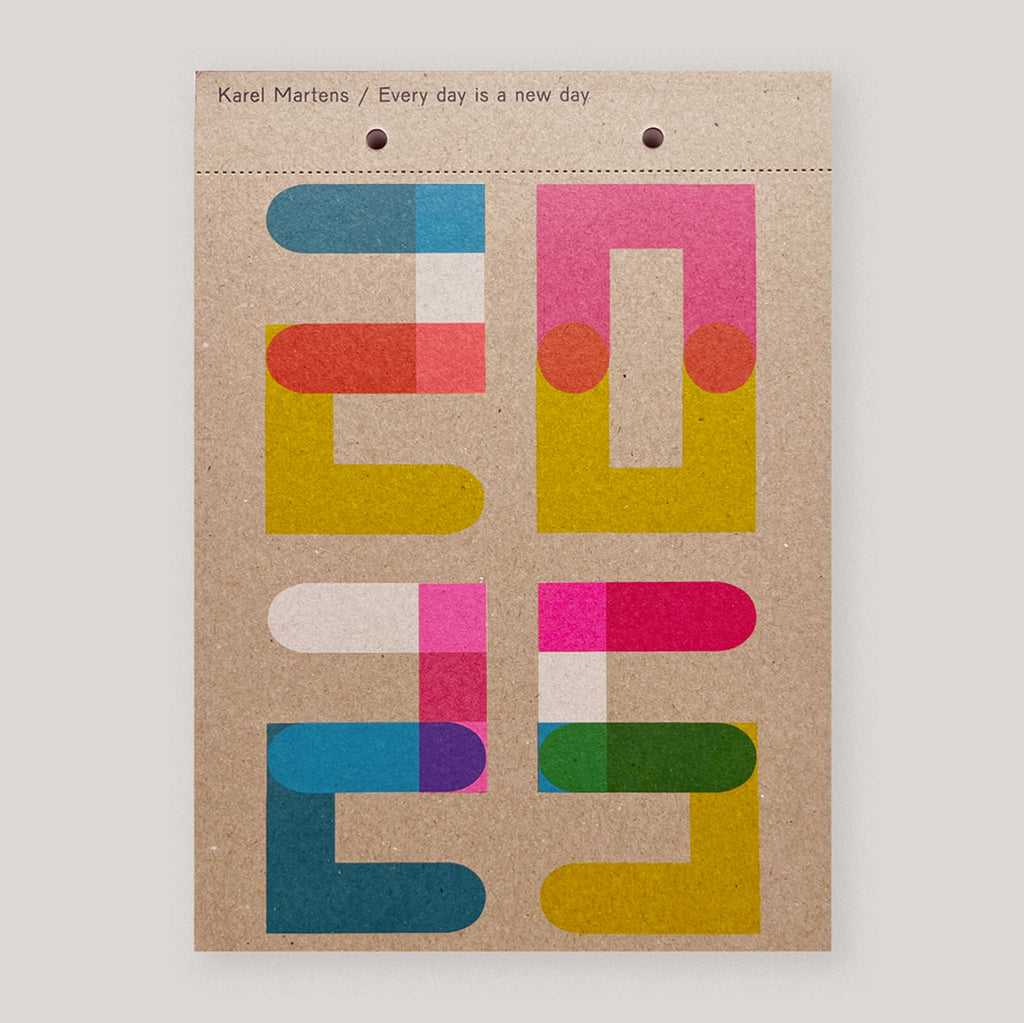 Karel Martens | Every Day is a New Day Calendar, 2025