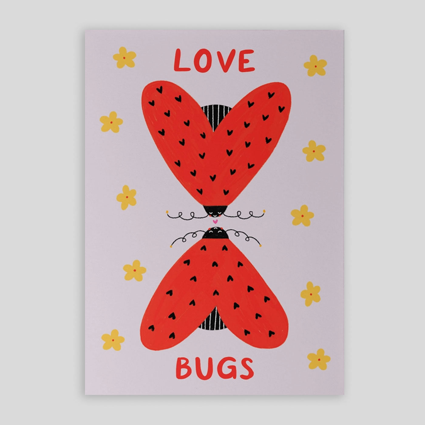 Little Black Cat | Love Bugs Card