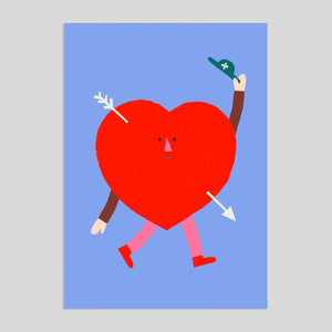 Matías Larrain for Rumble Cards | Love Heart Character Card