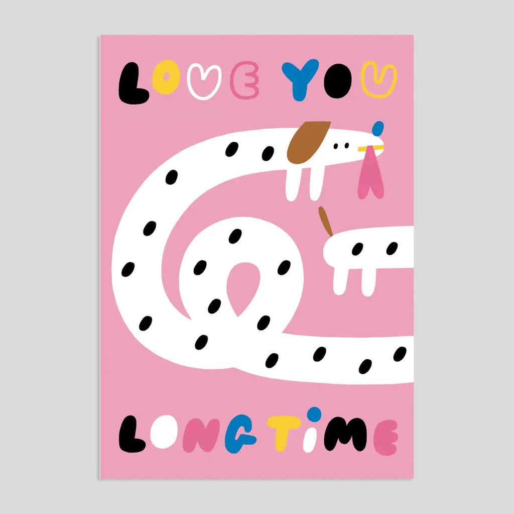 Susie Hammer for Rumble Cards | Love You Long Time Card