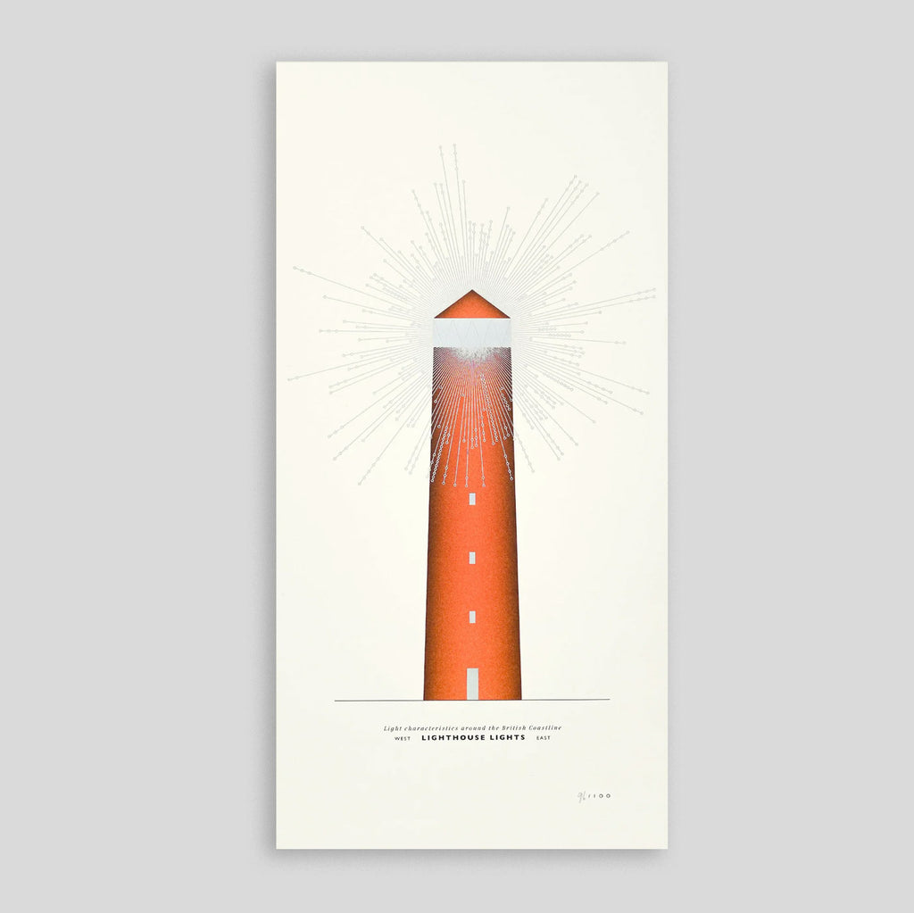 Ploterre | Lighthouse Lights Foiled Print