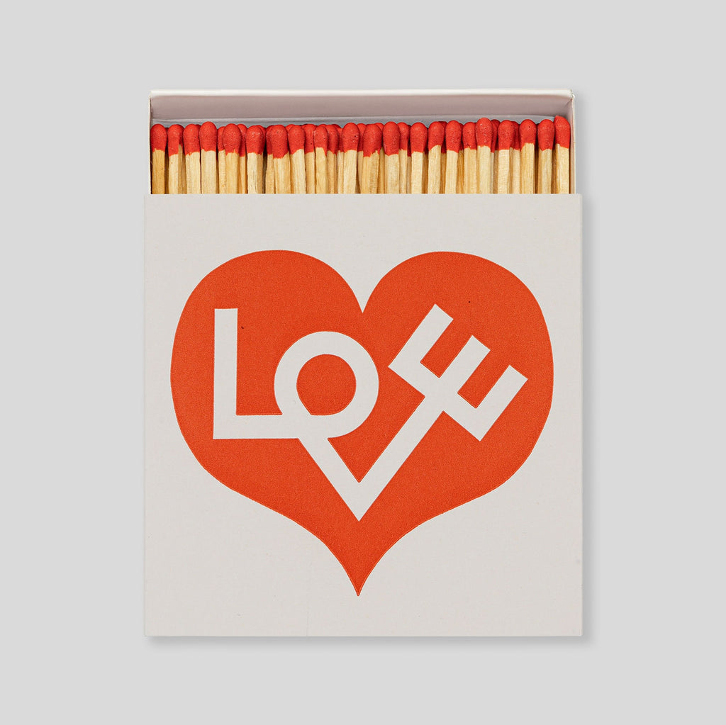 Love Heart Giant Matches |  Alexander Girard for Archivist Gallery