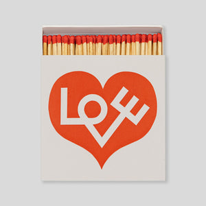 Love Heart Giant Matches |  Alexander Girard for Archivist Gallery