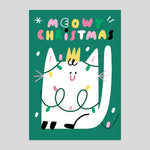 Susie Hammer for Rumble Cards | Meowy Christmas Card