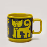 Hornsea x Magpie Mug | Cat & Pirhana Chartreuse