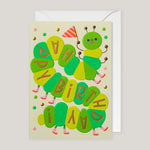 Mei Støyva for Lagom | Happy Birthday Caterpillar Card | Colours May Vary 