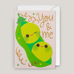 Mei Støyva for Lagom | You and Me Peas Card | Colours May Vary 