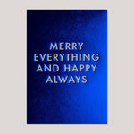 Postco For Lagom |  Merry Everything and Happy Always Metallic Christmas Card