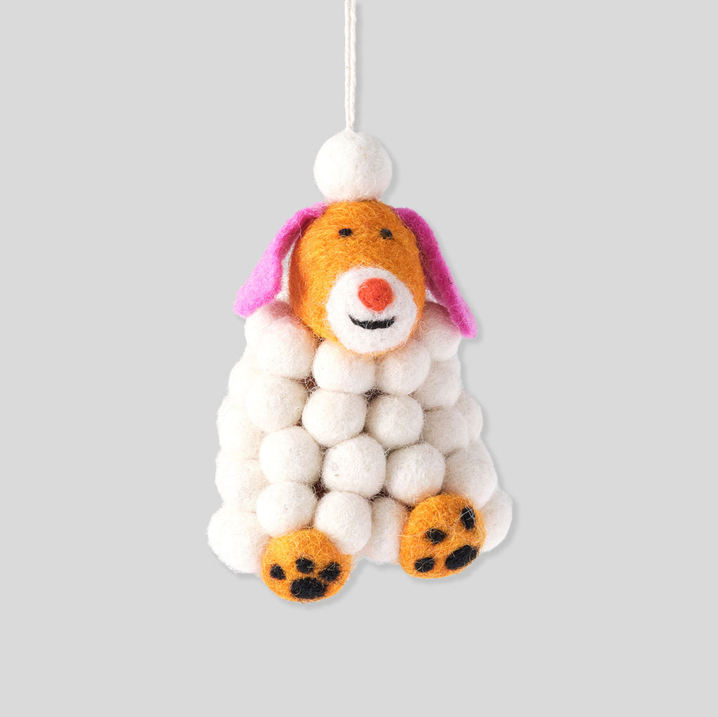 Cari Vander Yacht For Wrap | Minu, Snowball Dog Felt Decoration