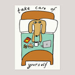 Molly Fairhurst for Wrap | 'Take Care Of Yourself' Embossed Greetings Card (Copy)