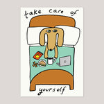 Molly Fairhurst for Wrap | 'Take Care Of Yourself' Embossed Greetings Card