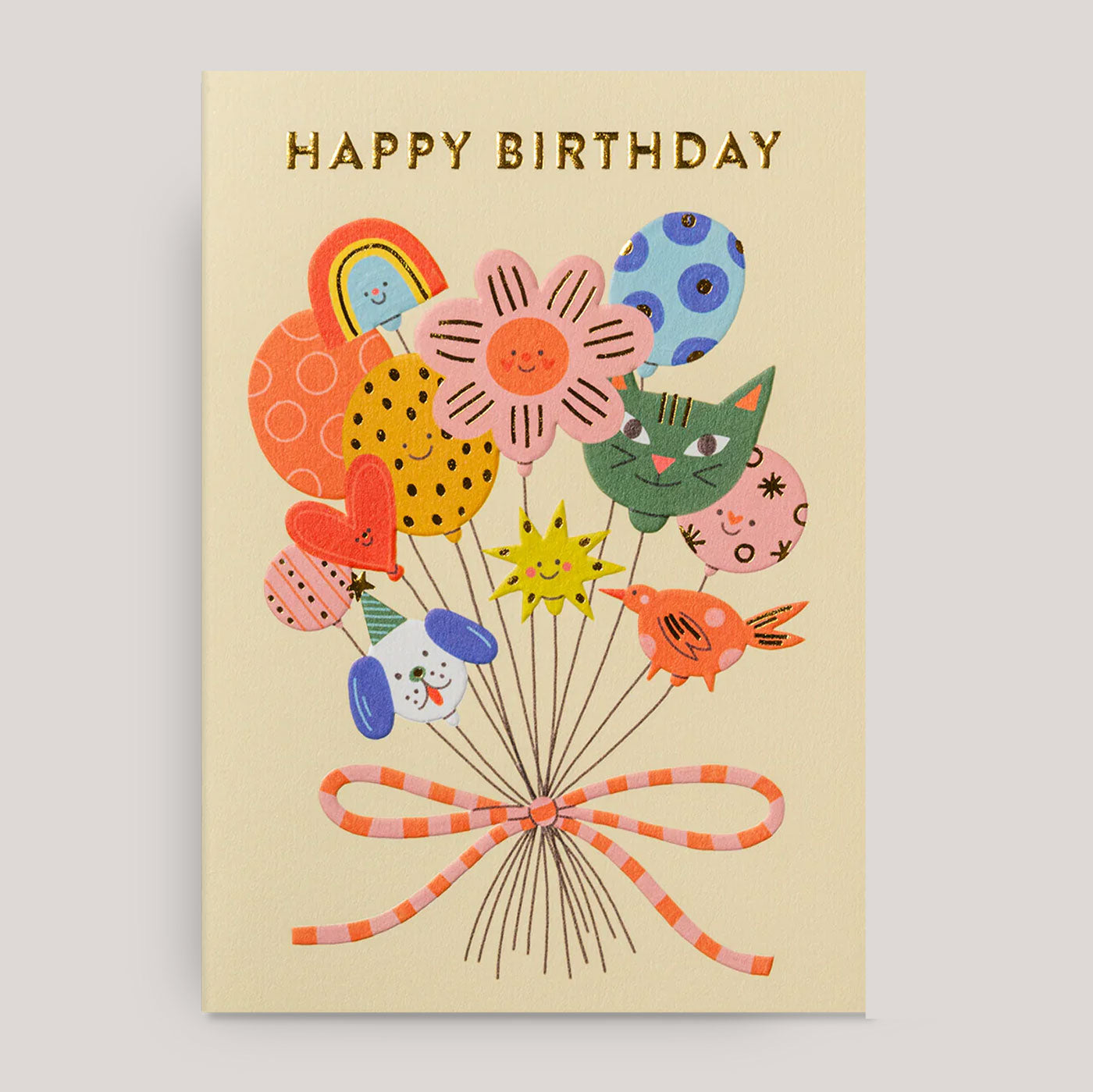 Molly Egan for Lagom | Happy Birthday Balloon Bunch Card