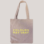 Hi-Vis Yellow On Heather Grey Tote - Double Sided | Colours May Vary