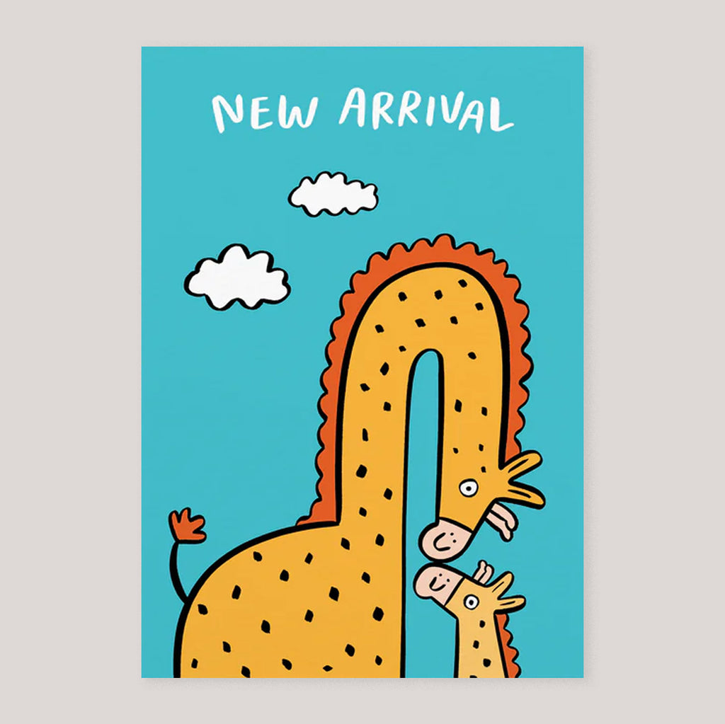 Hattie Clark | ' New Arrival Giraffe' Card
