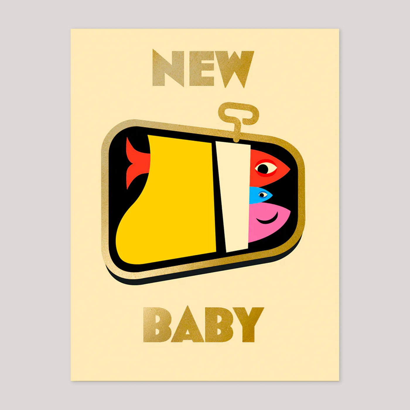 Bureau Alice |  New Baby Sardines Card