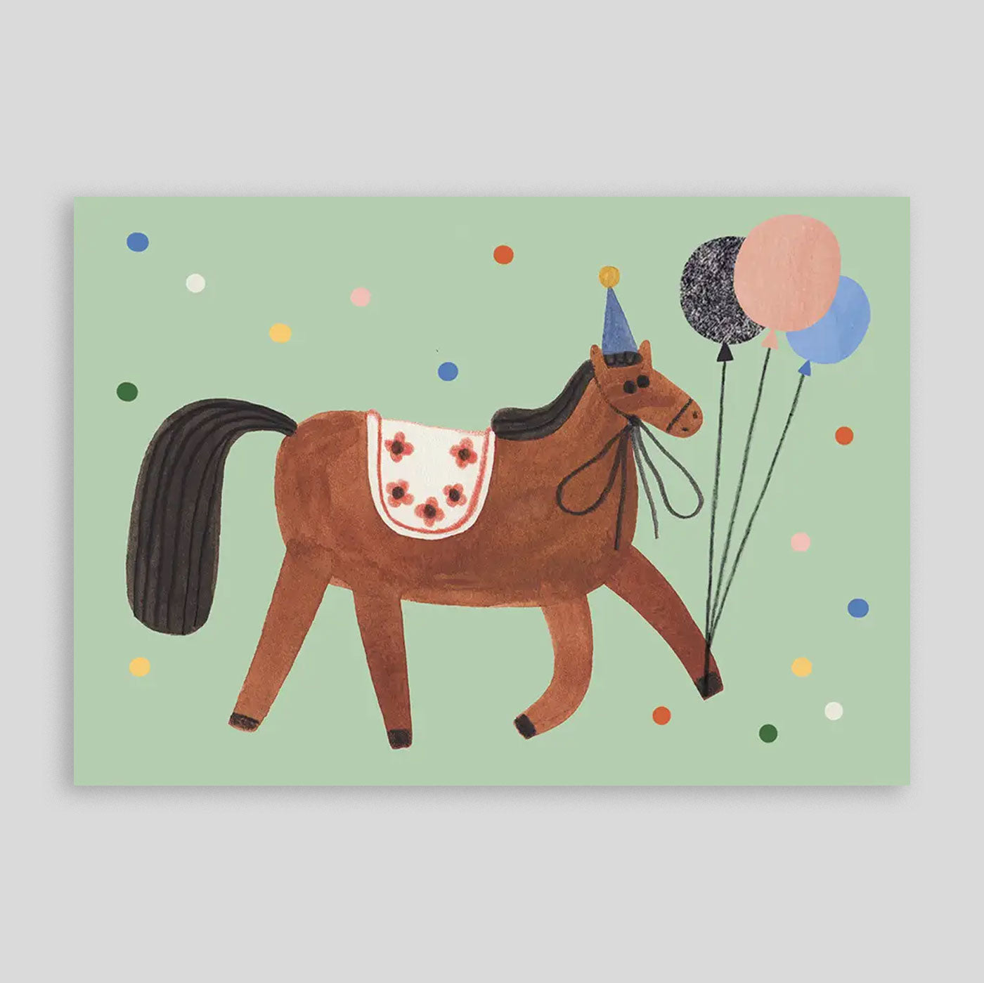 Daria Solak | Party Horse Card