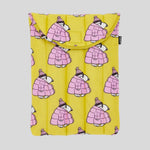 Baggu Puffy Laptop Sleeve 13"/14" | Puffa Peanuts Pink