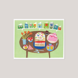 Clover Robin | 'Party Table' small card