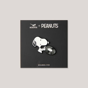 Peanuts x Magpie Enamel Pins | Peanuts Music is Life Enamel Pin - Records