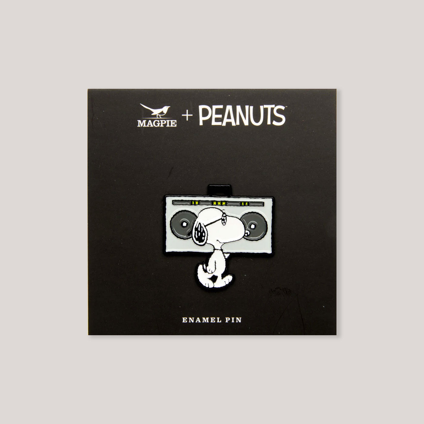 Peanuts x Magpie Enamel Pins | Music Is Life - Boombox
