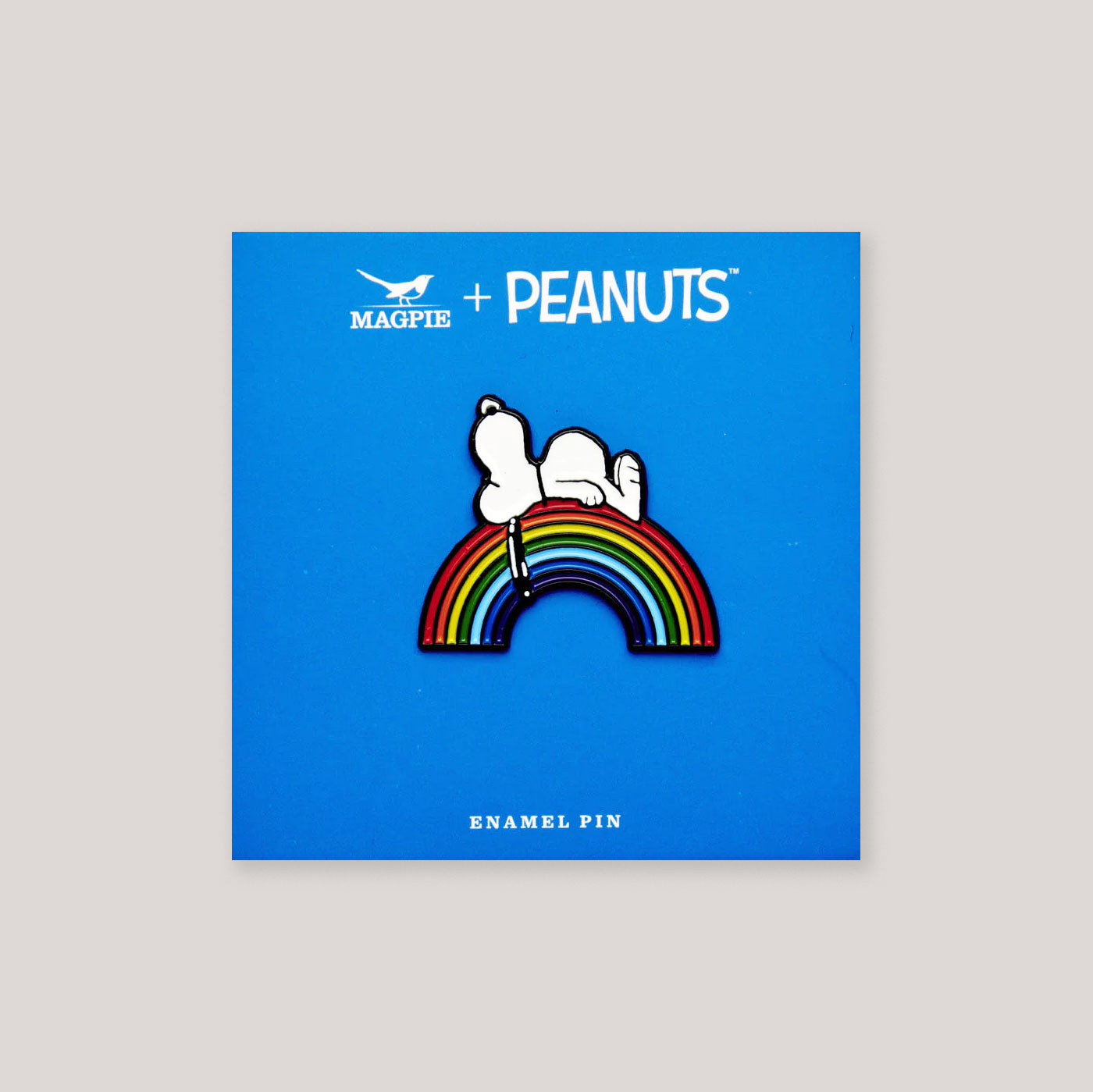 Peanuts x Magpie Enamel Pins | Good Vibes - Rainbow