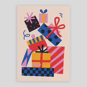 Sue Doeksen For Evermade | Pile Of Presents Card