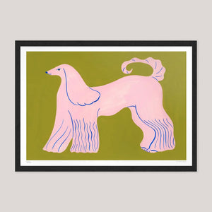 Agathe Singer for Evermade | Pink Afghan Hound Print