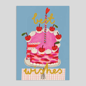 Daria Solak | Pink Cake Gold Foil Card