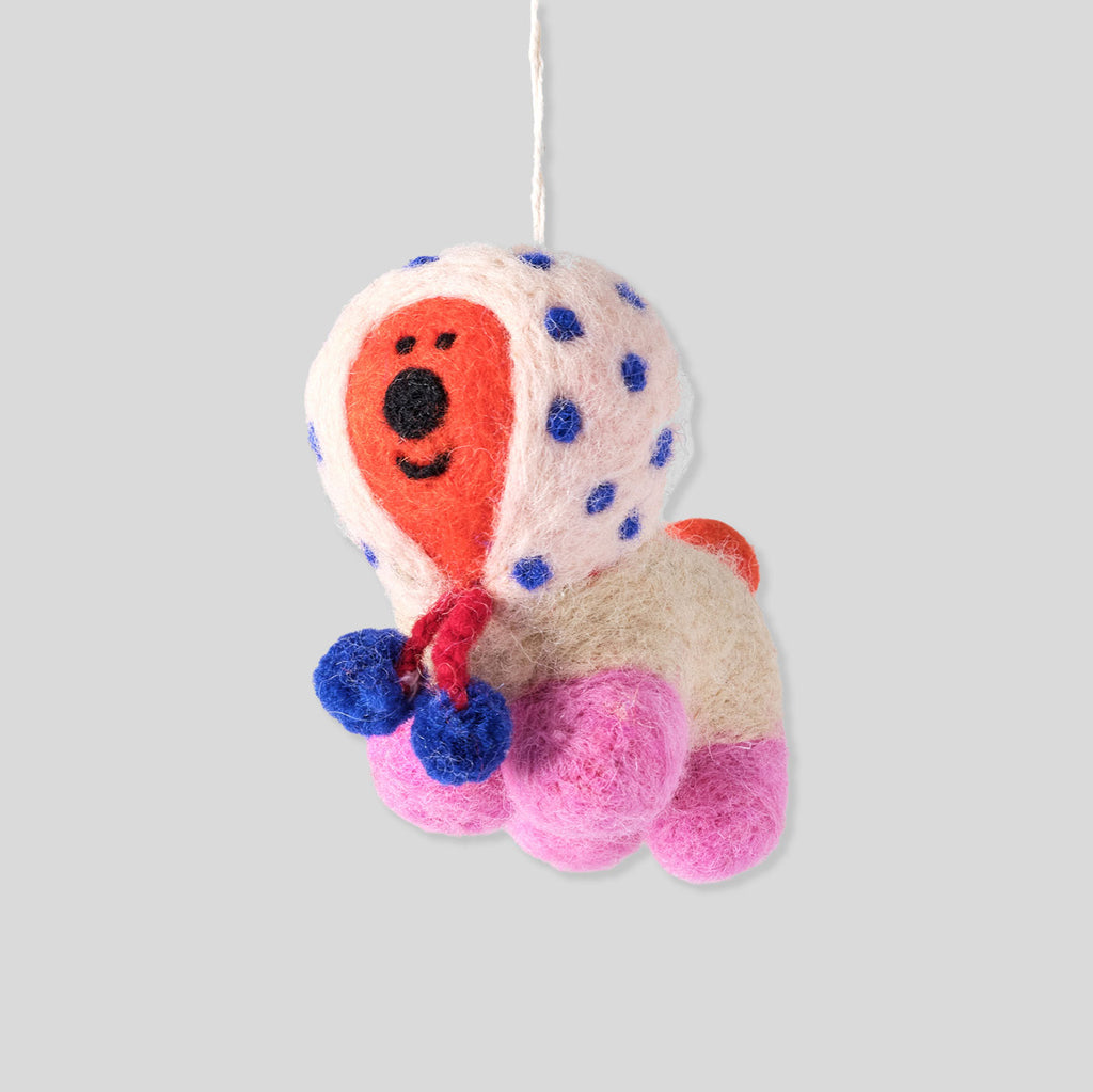 Cari Vander Yacht For Wrap |Pom Pom Pup Felt Decoration