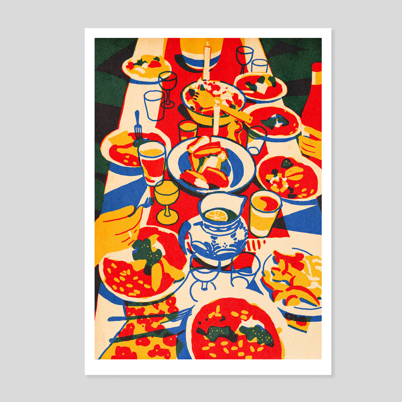 Qi Ren | Let's Enjoy This Day A3 Print