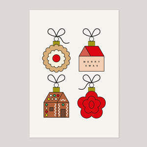 Redfries| Christmas Bakery Postcard