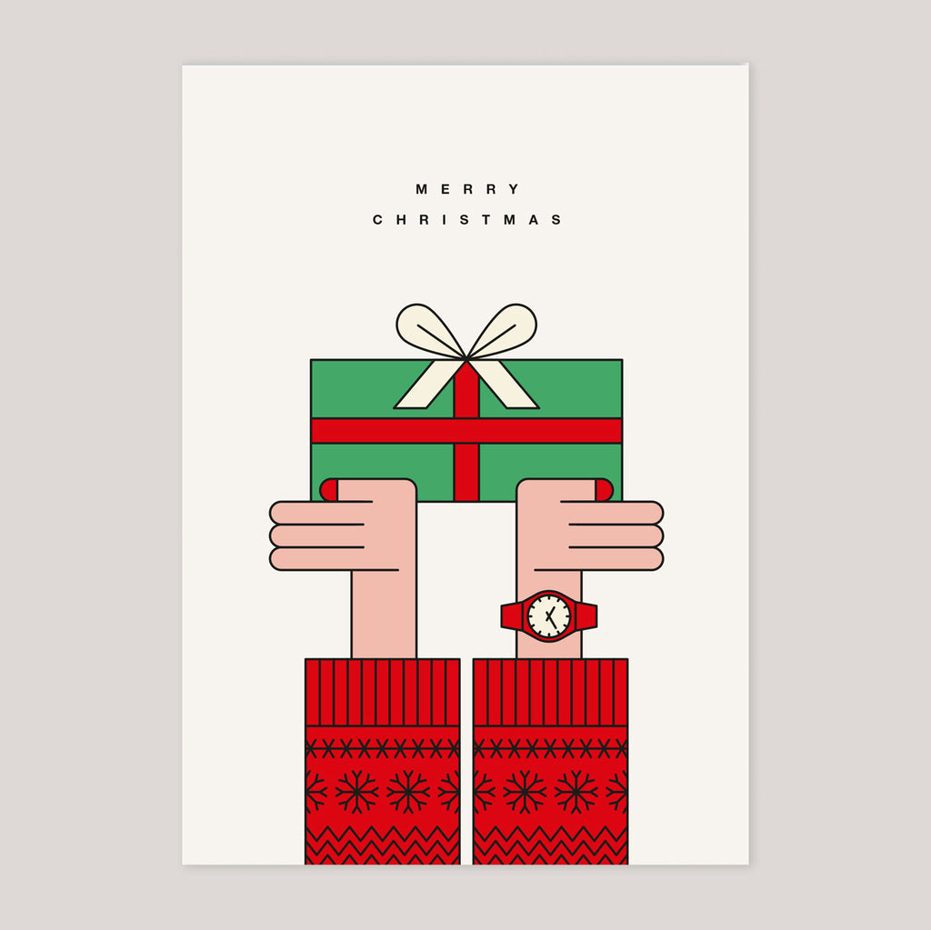 Redfries| Christmas Present Postcard