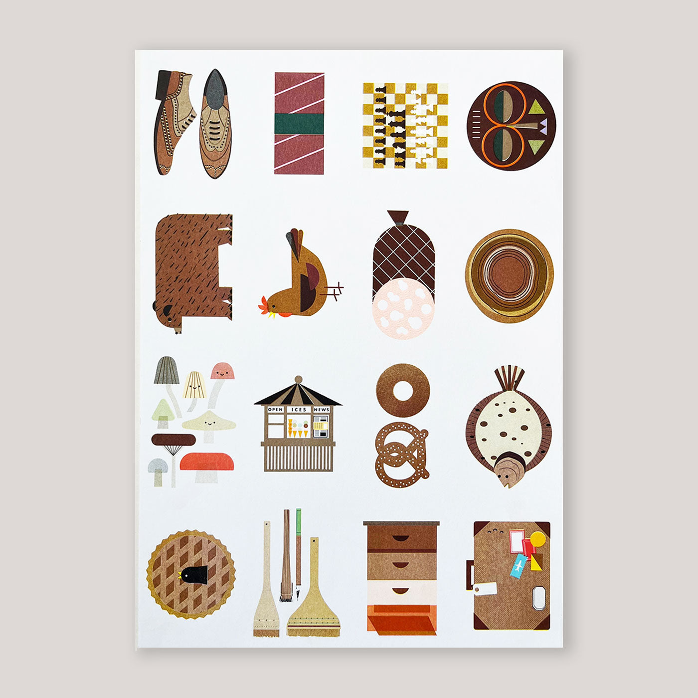 Mini Stories (Brown) A3 Print | Scout Editions