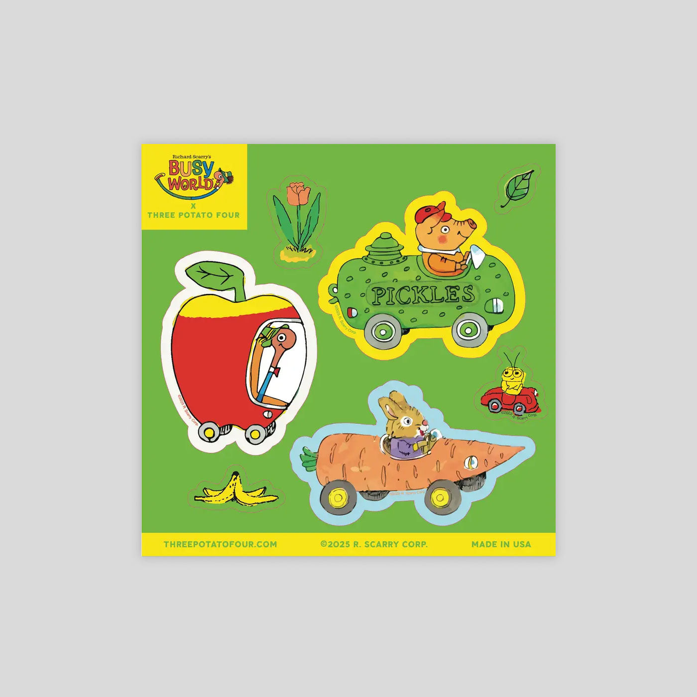 3P4 X Richard Scarry® | Sticker Sheet #1