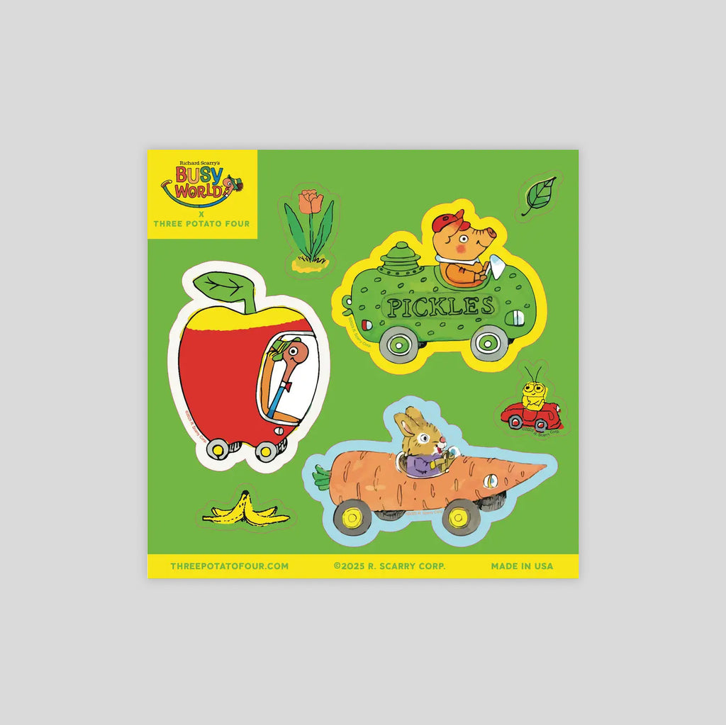 3P4 X Richard Scarry® | Sticker Sheet #1