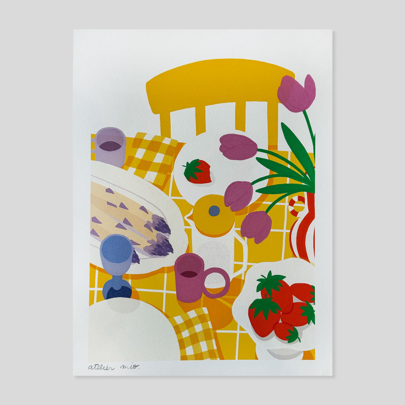 Atelier Mio | Spring Lunch A4 Print